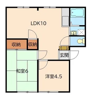 サンハイム【1階】の間取り