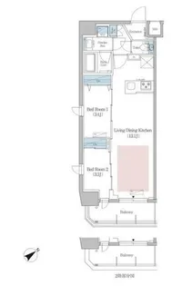 アーバネックス早稲田【8階】の間取り