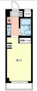 ラヴィエ新宿【2階】の間取り