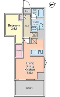 ALIKA曳舟Ⅱ【0202号室】の間取り