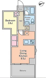 ALIKA曳舟Ⅱ【0302号室】の間取り