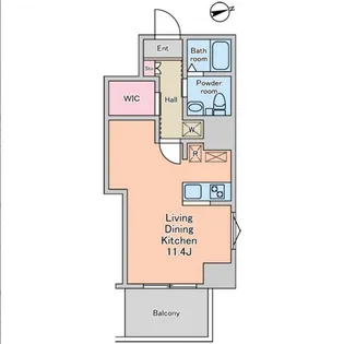 ALIKA曳舟Ⅱ【0802号室】の間取り
