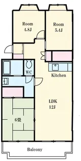 ハイツ崇善【5階】の間取り