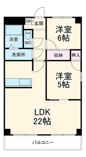 プロミネント四日市 【1階】の間取り