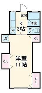 グリーンハイツD【1階】の間取り