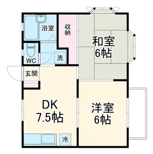 クレストA棟【1階】の間取り