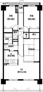 メロディーハイム緑橋弐番館【8階】の間取り