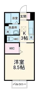 ブランフルール【2階】の間取り