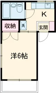 メゾン阿佐ヶ谷【205号室】の間取り