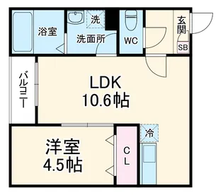 (仮称)ジーメゾン東宮原【302号室】の間取り