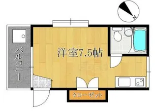 アカツキハイツ【2階】の間取り