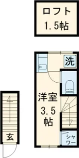 サークルハウス都立大学【2階】の間取り