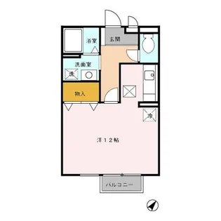 ピースフル和佐田【2階】の間取り