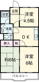サンヒルズA棟【1階】の間取り
