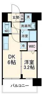 プレサンス東淀川駅前プローシェ【8階】の間取り
