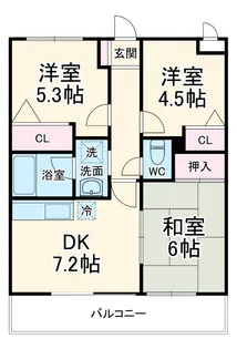 サンカーラ壱番館【3階】の間取り
