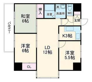 BORAX−TOWER【7FW号室】の間取り