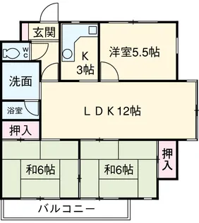 BORAX−TOWER【3FE号室】の間取り