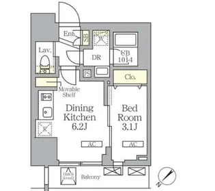 プライムガーデン大森【7階】の間取り