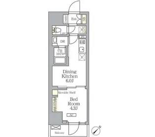 プライムガーデン大森【4階】の間取り