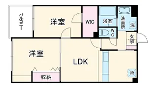 グリン・デルヴァレー【101号室】の間取り