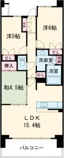 レーベンリヴァーレ高崎グレイス【7階】の間取り