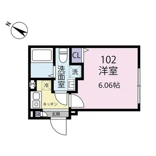 Exentia Motohasunuma【2階】の間取り
