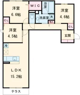 DーCOMODO小金井貫井北町【1階】の間取り
