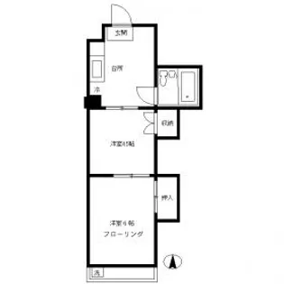 A&U中野上町【2階】の間取り