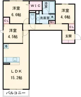 DーCOMODO小金井貫井北町【2階】の間取り