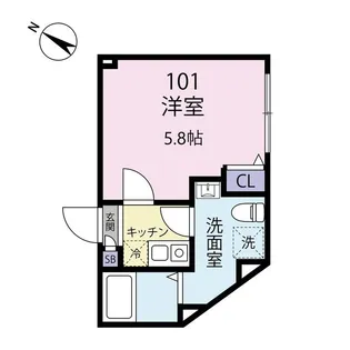 Exentia Motohasunuma【3階】の間取り