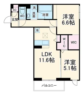 fortuna duo【2階】の間取り