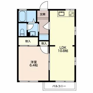 フローラルアベニューA【2階】の間取り