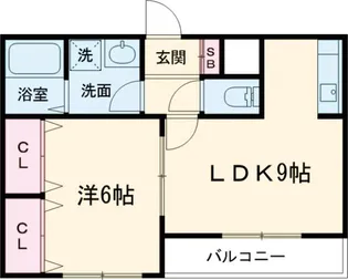 AKNマンション【4階】の間取り