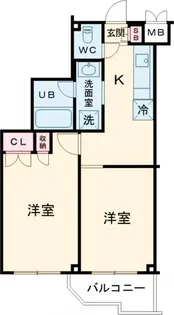 ルーブル練馬赤塚【2階】の間取り