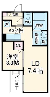Jack umateⅡ【3階】の間取り