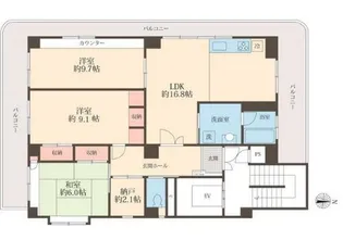 ホライズン東四つ木【4階】の間取り