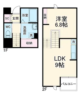 elm -B-(エルム)【2階】の間取り