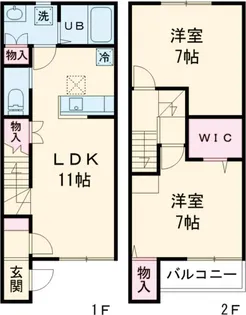 メルエム ソレイユ【1階】の間取り