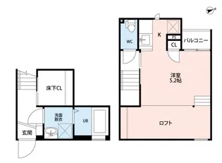 CB指扇ナコ【1階】の間取り