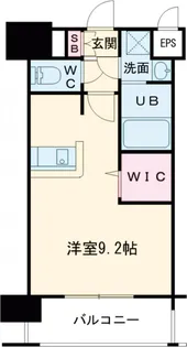 エンクレスト天神LARK【9階】の間取り