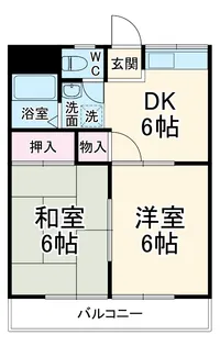 シティウィングAB A【2階】の間取り