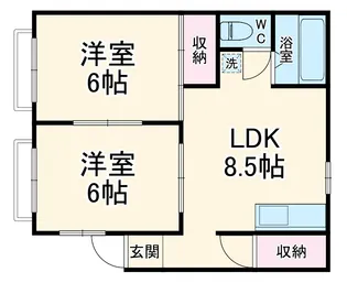 CherryHouseⅡ【201号室】の間取り