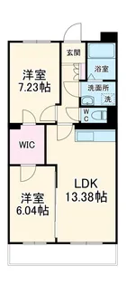 スウィートベル【2階】の間取り