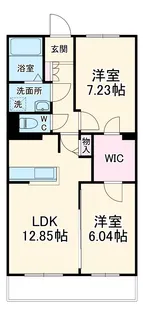 スウィートベル【2階】の間取り