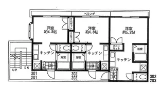 宇奈月第八コーポ【102号室】の間取り