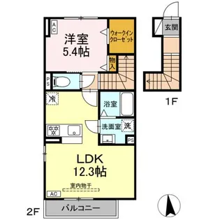 ステラ【203号室】の間取り