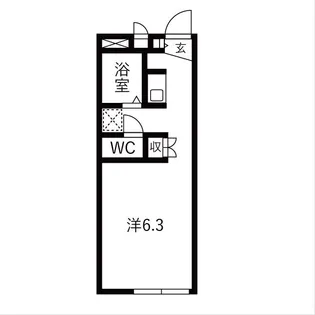 ラポール敷島【102号室】の間取り