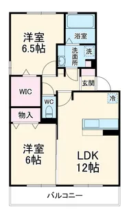 ハロウェル【D302号室】の間取り