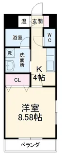 Castle Hills柳ヶ瀬【3階】の間取り